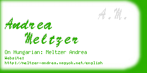 andrea meltzer business card